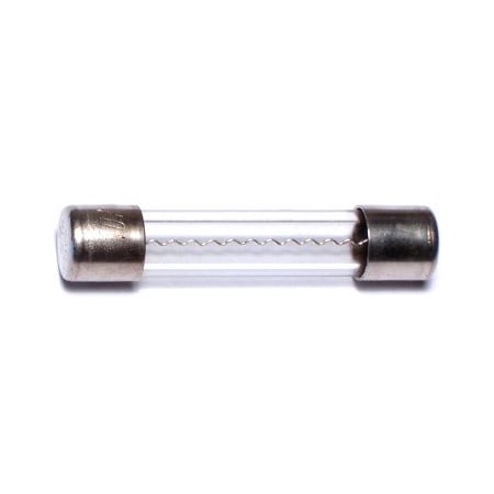 Midwest Fastener Glass Fuse, 312 Series, Fast-Acting, 10A, 250V AC, 5 PK 67218